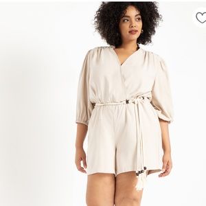 Eloquii Soft Romper with Belt